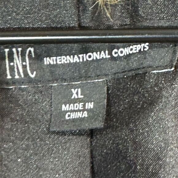 INC International Concepts Faux Fur Jacket XL Calico Striped Animal Print NWT - Picture 12 of 12